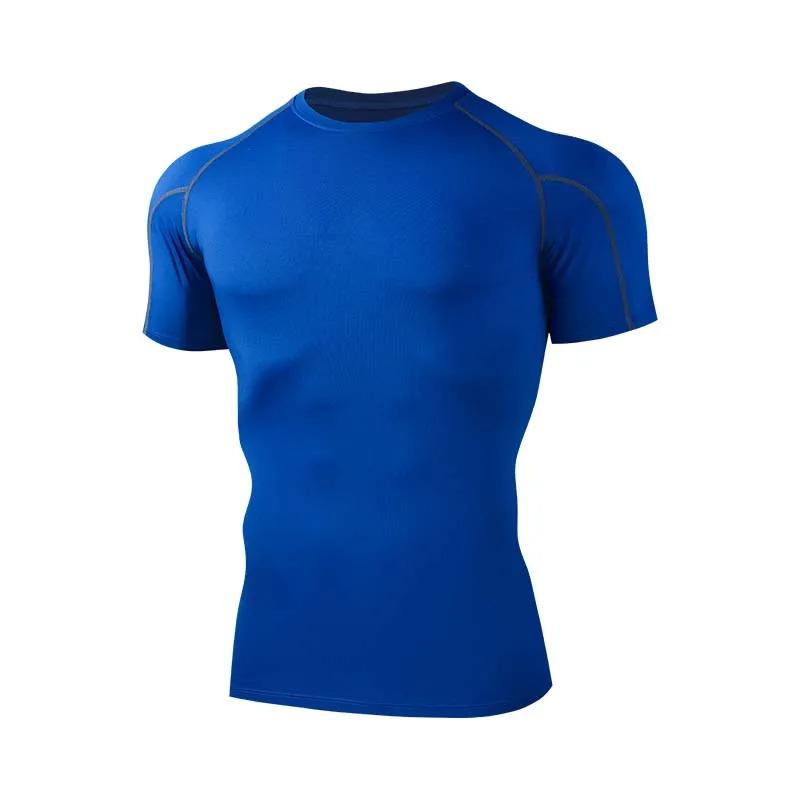 

Compressed T-shirt Men s sportswear Running T-shirt Elastic Quick-drying Exercise T-shirt for men exercising in the gym L
