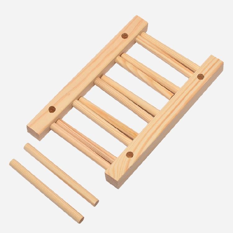 Ventilated Wooden Kitchen Storage System Space Saving Multi Level Dish Organiser Cups Plates Utensils Drying Rack