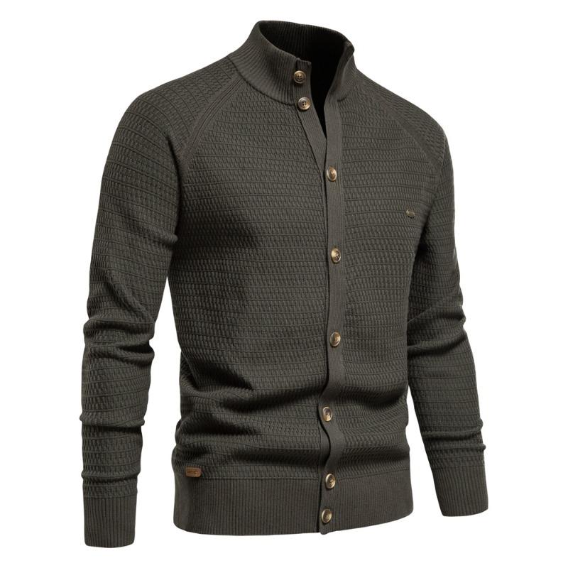 Men’s Business Casual Zip-Up Knit Sweater