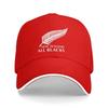 Gorra de Béisbol con Estampado de los All Blacks de Nueva Zelanda Unisex para Mujer Sombrero de Pescador Hip Hop Gorras Solares de Verano Ajustables con Cierre a Presión Sandwich