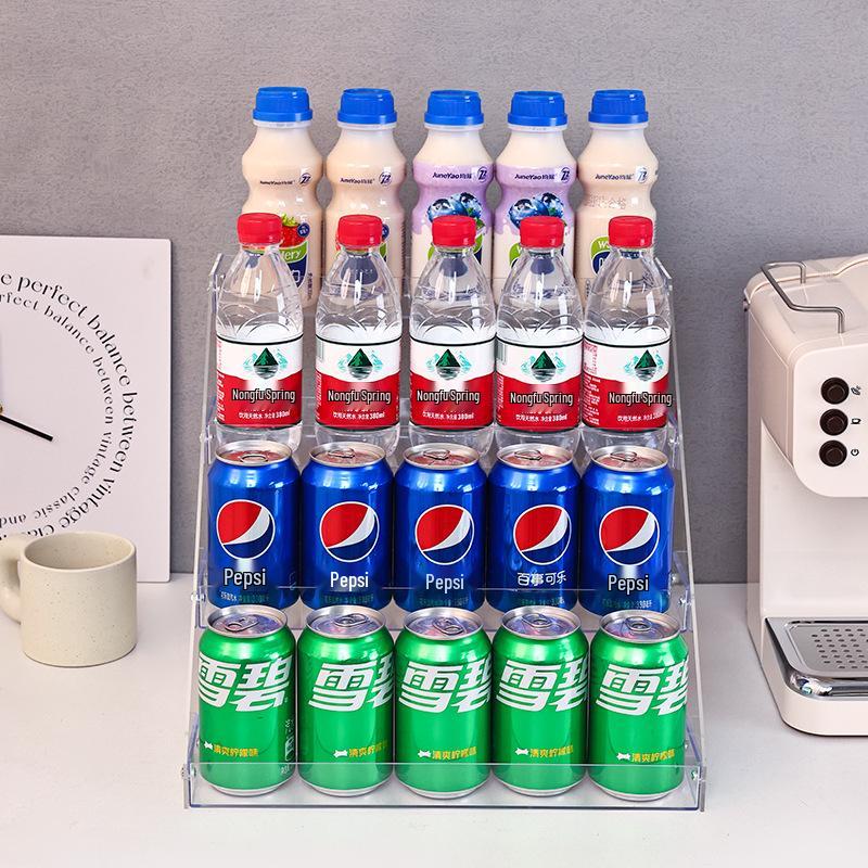 Dryckeshylla Multifunktionell Displayhylla för Mjölkte och Drycker - Liten, Flerlagers Förvaringshyllor för Närbutiker