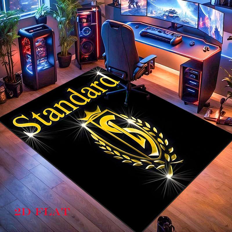 STD Liège Logo Carpet Rug for Living Room Bedroom Home Sofa Decoration,Kids Play Nonslip Floor Mat