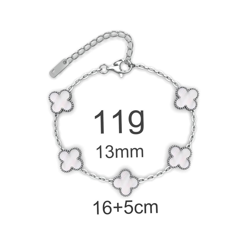 Fashion Four-leaf Clover Titanium Steel Bracelet Small Fresh Petals Personalized Colorless Ladies Bracelet