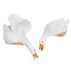2pcs Drinking Duck Statue Waterproof Resin Duck Garden Landscape Figurines Decorative Outdoor