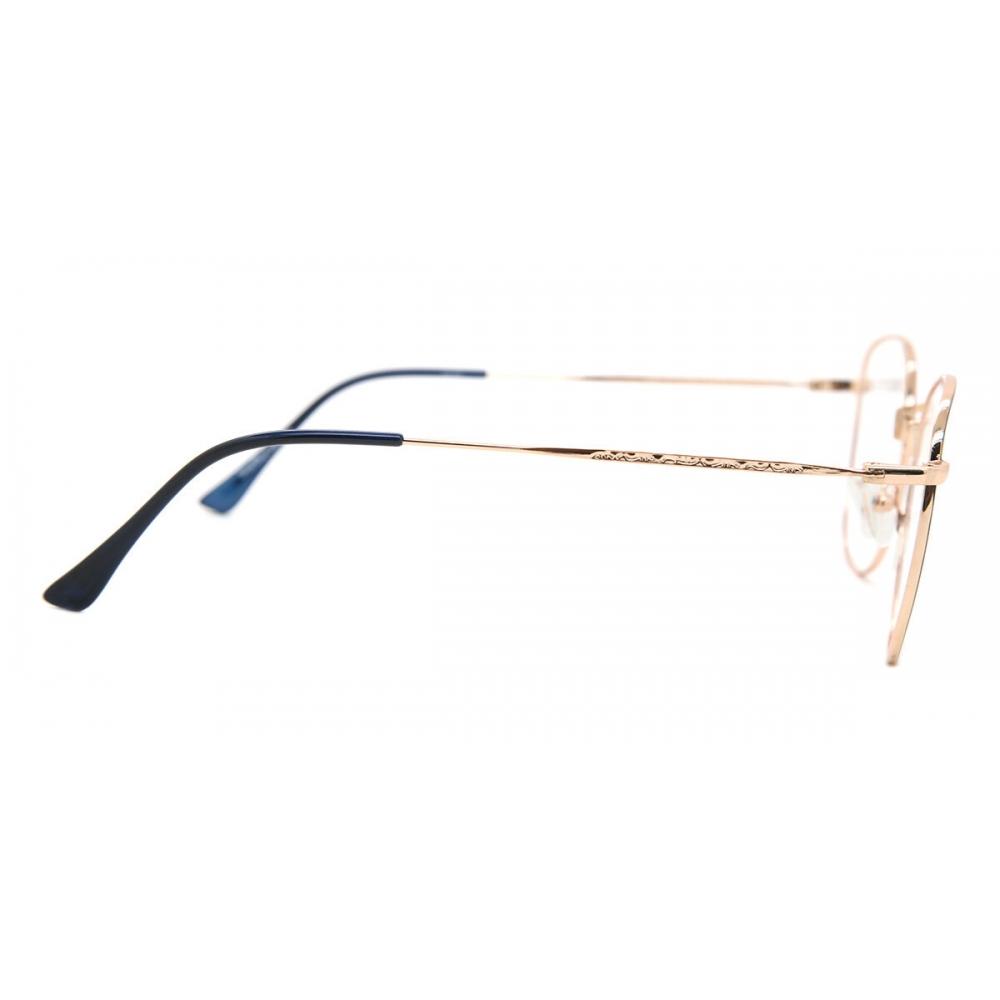 Full Rim Oval Blue Gold Smartbuy Collection Libai 924c Fashion Unisex Eyeglasses