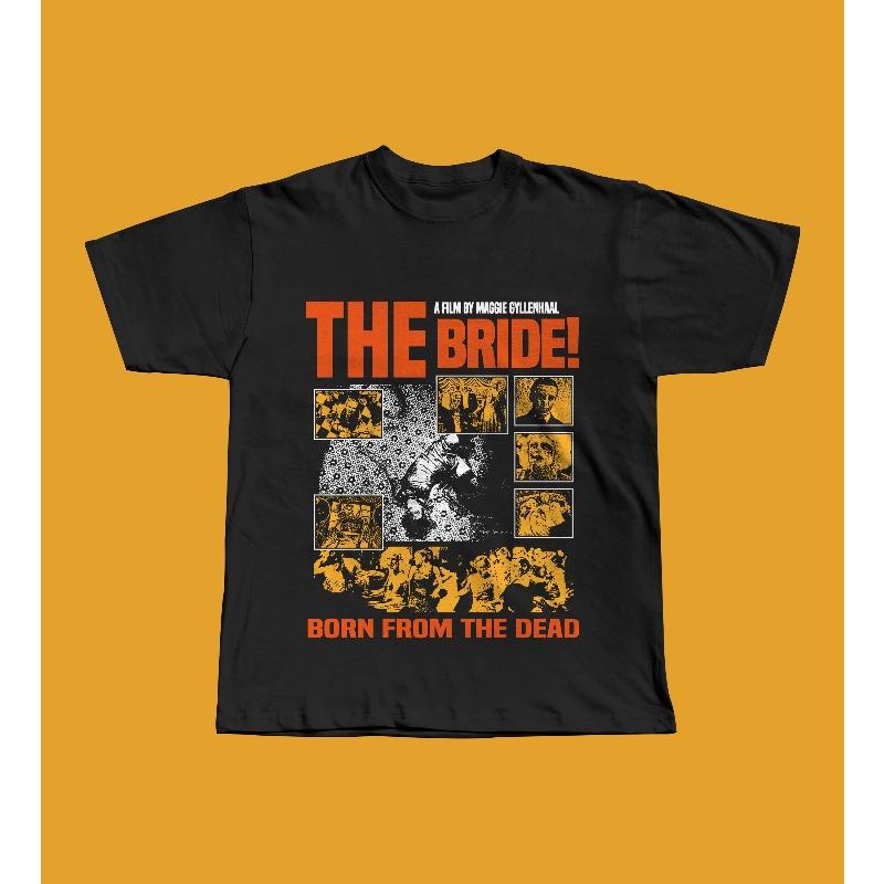 

The Bride! Movie T-Shirt, Jessie Buckley Christian Bale Movie Shirt Summer Men s and Women s Loose and Breathable T-shirt Top 5XL різнокольоровий