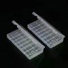 1/3/5 Stück Harter Behälter Halter Hülle 8 Schlitze Transparente Kunststoff-Batterieaufbewahrungsbox Für AAA/AA Batterie Organizer Zubehör