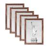Handcrafted Wooden Rotating Clip Photo Frame Set 5pcs 6x8 7x10 A3 A4 Wall Decor Living Room Bedroom Office