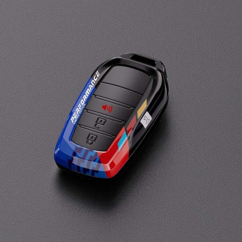 For Toyota Key Sets Corolla CHR Highlander Leiling Shell Buckle, Camry RAV4 Coated Carbon Fiber