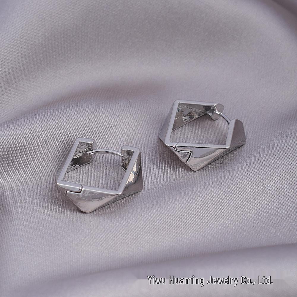 European American Style Luxury Stud Earrings: Elegant Cross-border Niche Hoops, Versatile Celebrity-inspired Accessories