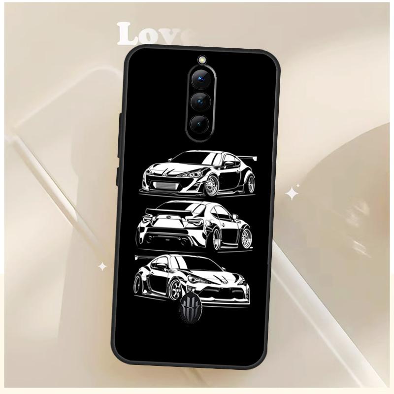 Cartoon car JDM Case For ZTE Nubia Red Magic 10 Air 6S 7S 6 7 For RedMagic 11 10 9 8 9S 8S 10S Pro Plus Cover Red Magic 6s