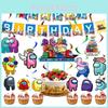 Among Us Party Set Suit Decoration Supplies Banner Cupcake Topper Space Alien
