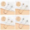 Zinc Zinc Alloy U-shaped Double Head Brooch Removable  Simple   Trousers Accessories
