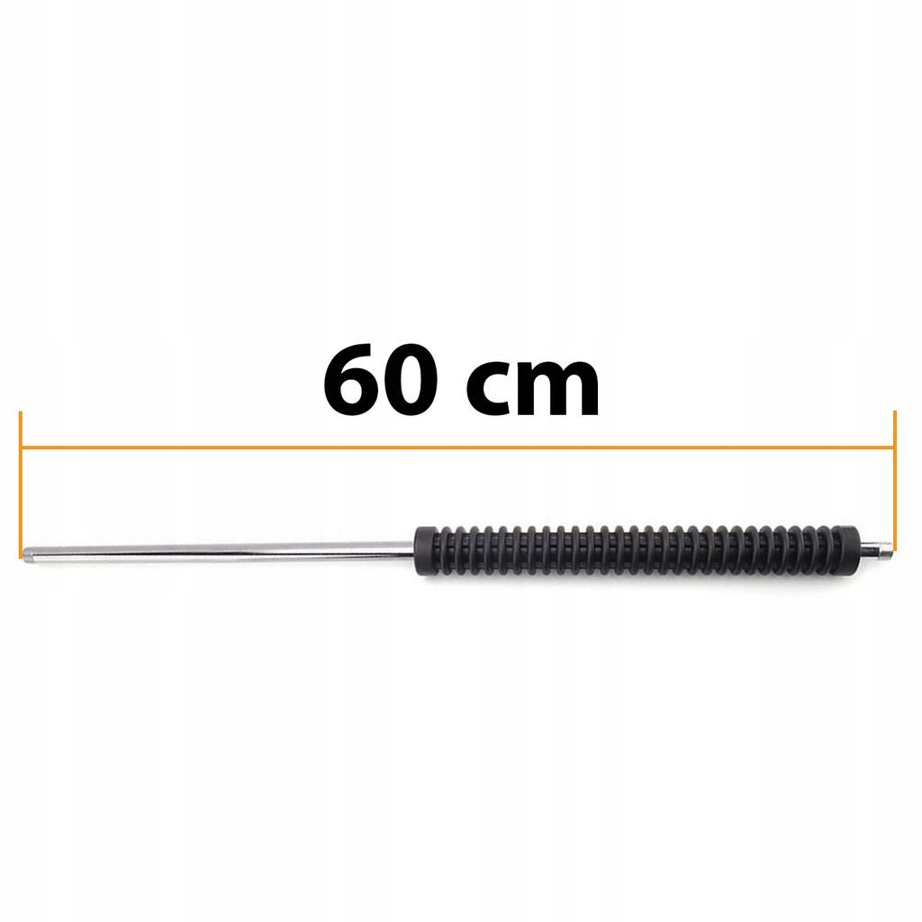 ProClean 60CM - Lanca prosta z gwintem 1/4" zewnętrznym obustronnym | Stal nierdzewna