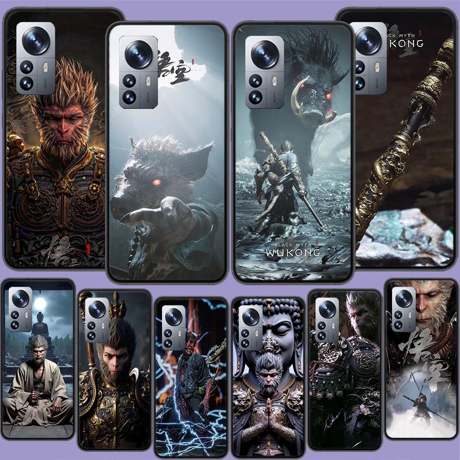 Black Myth Wu Kong Phone Case For Redmi Note 13 Pro Plus 14 Pro+ 12S 12 11S 11T 11E 11 10S 10 9S 9 Xiaomi Capa TPU