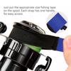 4Pcs Fishing Rod Holder Fastener Tackle Tool Fishing Spool Belt Fishing Reel Elastic Spinning Wheel Protection Belt Band
