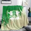 1Pc Kenitra Athletic Club kac Print Flannel Blanket High Quality Warm Comfortable Cover for All Seasons Perfect for Gifts Home Decor