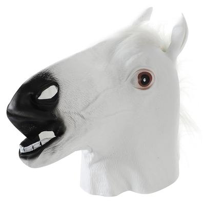 Animal Funny Halloween [TKY] Mask, Mask, Headgear, Disguise, Cosplay, Realistic, (Horse White)