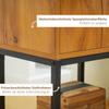 Console Table In Industrial Design Side Table Sideboard 1 Cabinet Natural Wood + Black