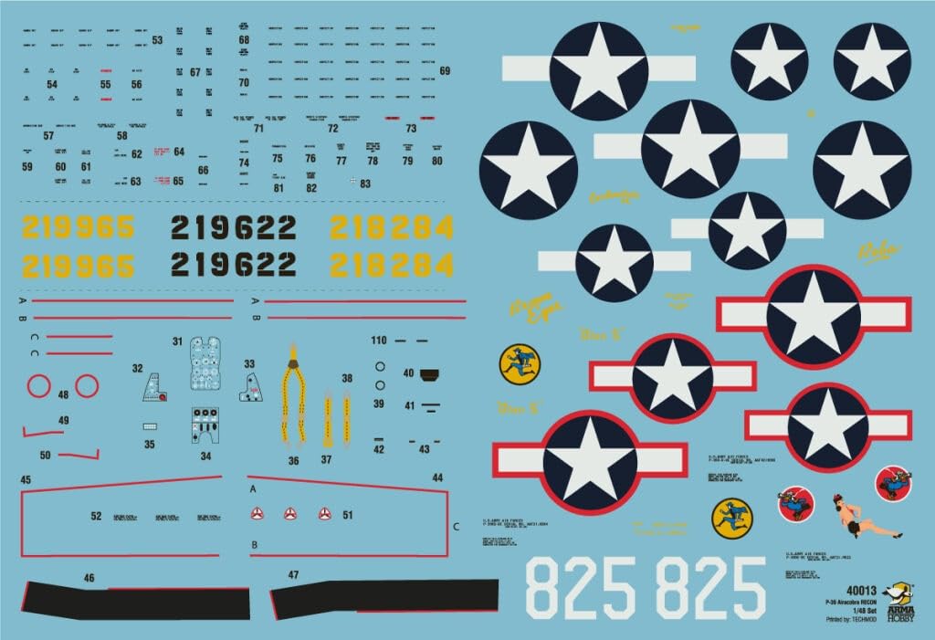 Alma Hobby American Airacobra Reconnaissance Aircraft Type Plastic Model ADL40013 1/48 P-39 (Airplane)