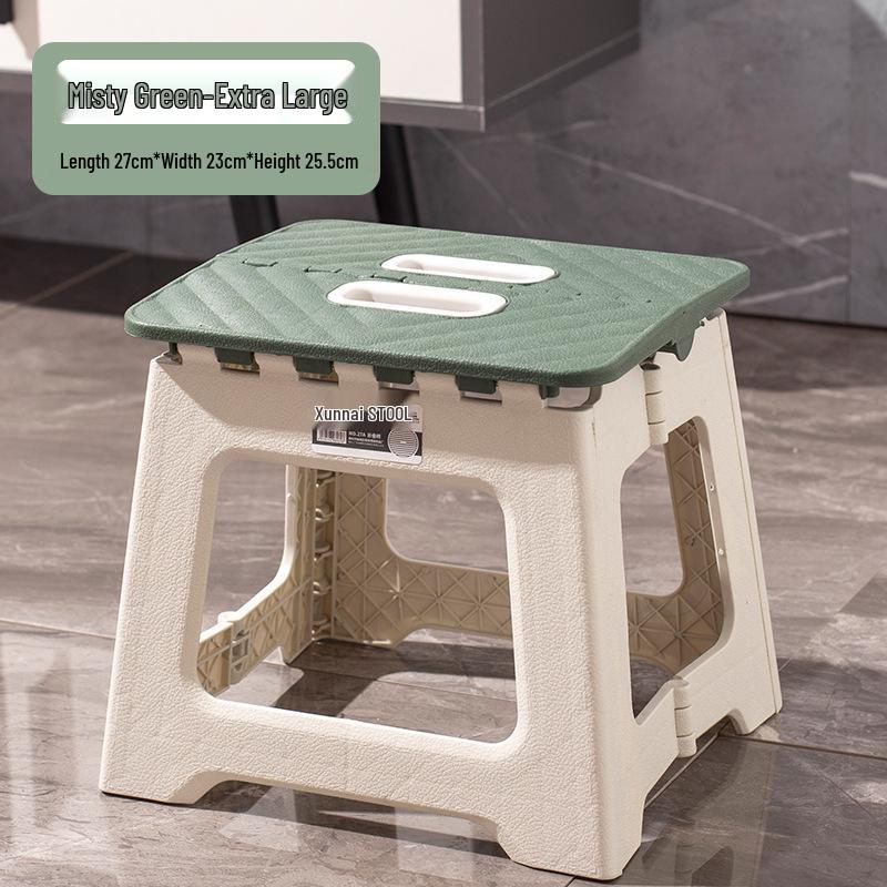 Thickened Plastic Folding Chair for Kids - Portable Indoor/Outdoor Stool