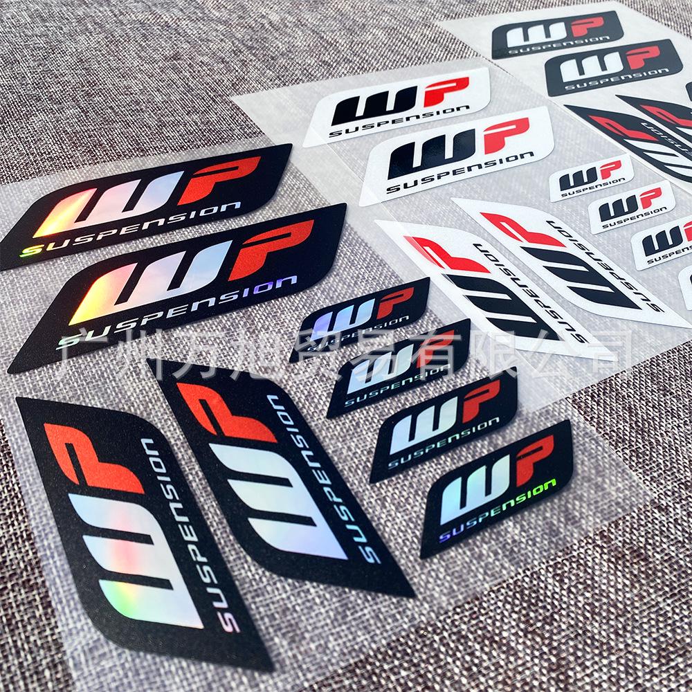 WP Suspension Shock Absorber Stickers for Motorcycles & Mopeds