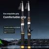 Portable Telescopic Fishing Rod 34cm Storage Ultra Short Mini Fishing Pole 1.6m-2.1m Length Thin Fishing Hand Pole Stream Lake