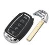 SKCW6 Ecusells 3/4/5 Button Remote Smart Car Key Shell Case Housing Cover For Hyundai Tucson Santa Fe I30 Creta IX25 Solaris Kona