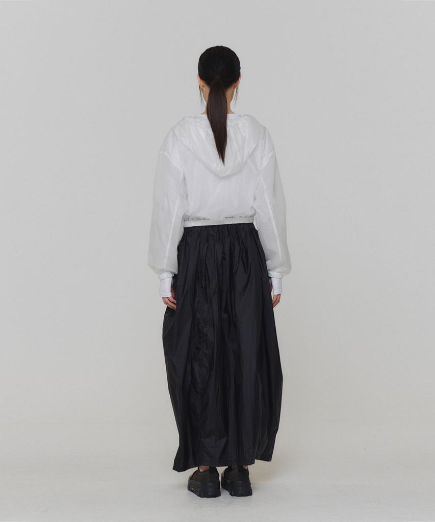 Amomento Layered Shirring Skirt_Black