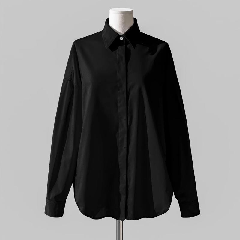 Johnature Casual Fashion Shirt Women Spring Summer Korean Loose Fitting Turn-down Collar Simple Shirts