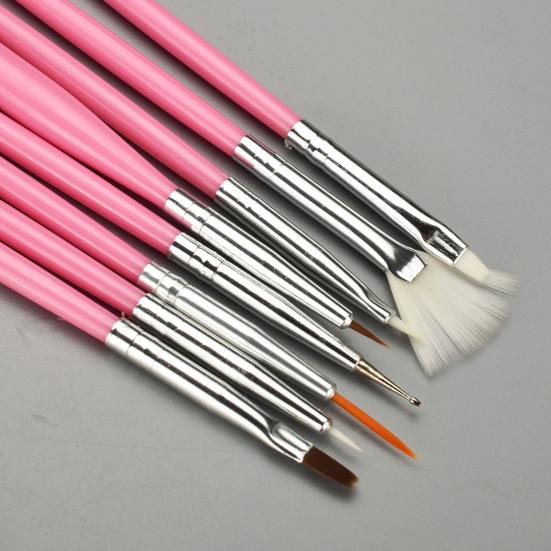 15 Pcs/Set Nail Painting Pen Images Drawing Professional Lightweight Nail Brush Long  Handle Various Shapes Pen for Women
