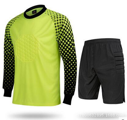 Genuine goalkeeper suit set, adult and child goalkeeper suit, professional goalkeeper suit, thickened sponge protection buffer L
