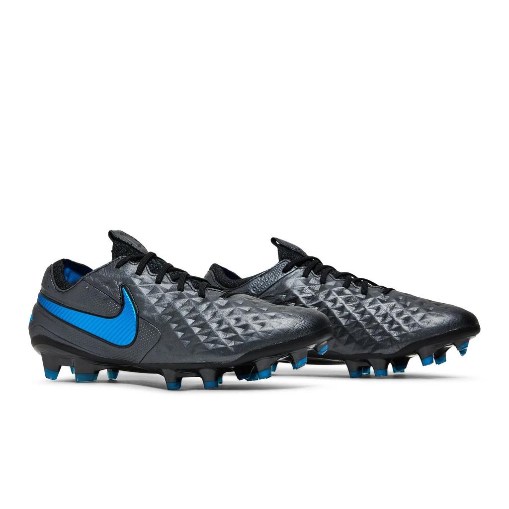 Nike Tiempo Legend 8 Elite FG 'Under The Radar Pack - Black Blue Hero' (Unisex) Black / Black / Blue Hero Soccer Shoes AT5293 004
