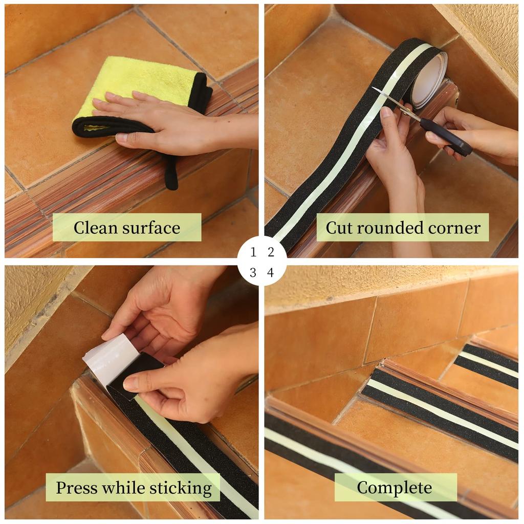 COSIMIXO Fluoreszierendes Schwarz 5cm x Dieses leuchtende Klebeband verhindert und hat ausgezeichnete Haftung und Abriebfestigkeit. Es kann im Innenbereich und an dunklen Orten verwendet werden.