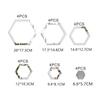 24pcs Hexagon 3D Mirror Wall Stickers Bedroom Creative Self Adhesive Decoration Honey Comb Waterproof Stickers Home Decor
