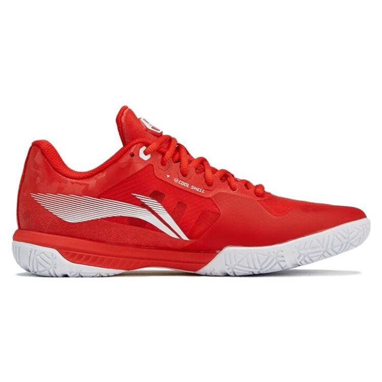 Lining Shadow Speed Pro Breathable Comfortable Shock Absorption Non-Slip Low-Top Badminton Shoes Unisex Shoes Red AYAT013-3