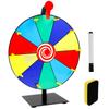 Prize Wheel DIY Interactive Spin Wheel with Board Eraser and Pen Erasable Tabletop Roulette Spinner for Home Show Carnival Party