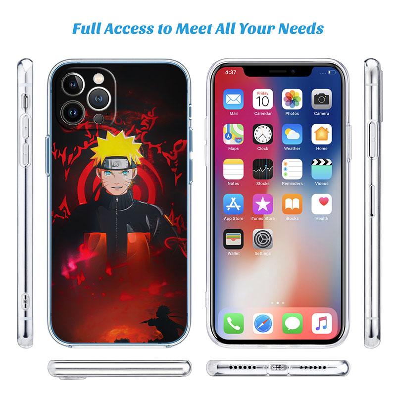 Anime Naruto Transparent Phone Case for Motorola Moto Edge Plus G200 G23 E13 E15 E20 E30 G62 G71 G72 G75 G24 G15 Power