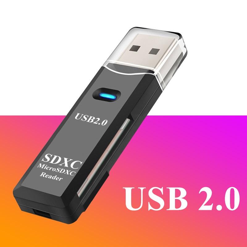 

HdoorLink USB3.0 2 в 1 Картридер Micro SD TF Картридер USB2.0 Картридер Флэш-накопитель Для ПК Ноутбука USB 2.0 чёрный