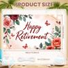 Retirement Occasion Display Vintage Floral Design Retirement Party Background Retirement Celebration Background