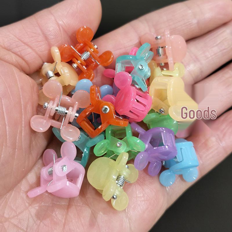 Set Mini Mollette per Bambini: Clip Margherita, Coniglio, Stella, Fiore di Prugno