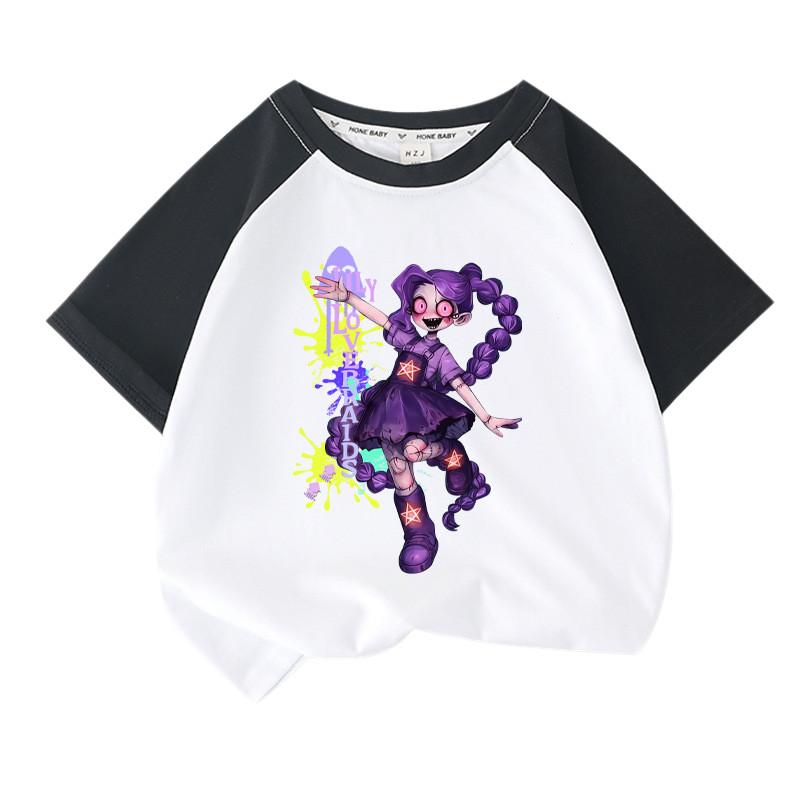 Dziewczęcy T-shirt Playtime Lily z nadrukiem Lovebraids i raglanowymi rękawami