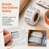 800Pcs Clear Printing Choking Warning Stickers Safety Warning Decals  Plastic Packaging Bags