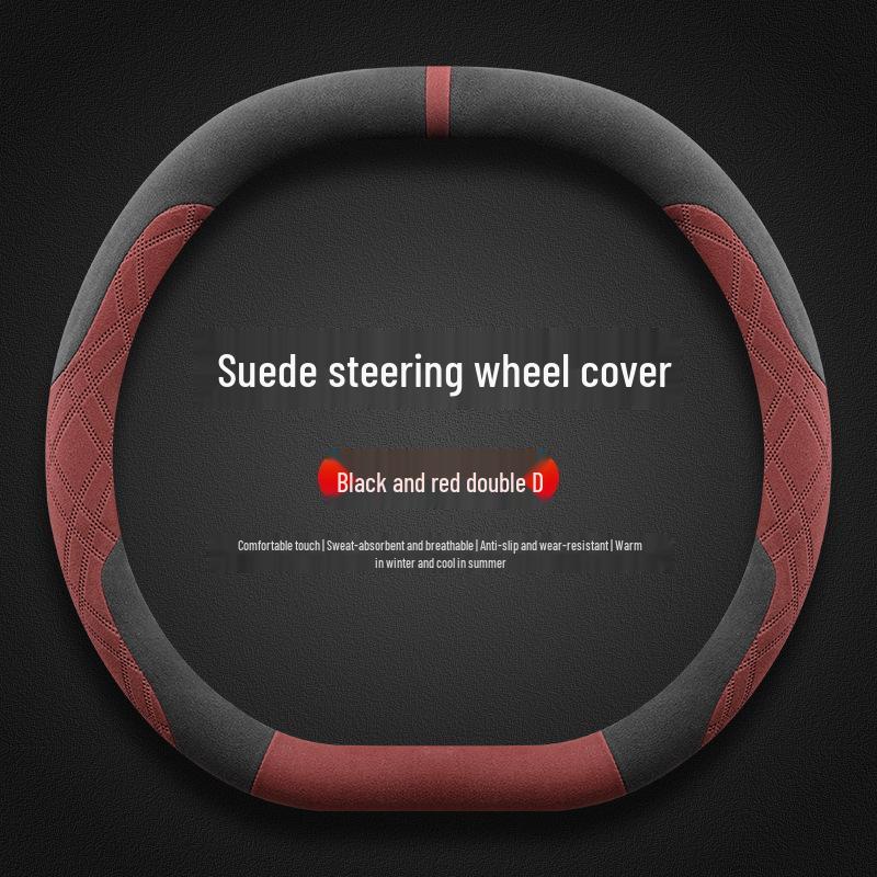 Nio 2024 LeDao L60 Winter Steering Wheel Cover - Ultra-thin, Non-slip, Sweat-absorbing Flocking Protection