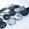 ABAI1 4pcs Car Wheel Hub Center Caps 49mm 50mm 56mm 60mm 65mm 68mm Universal Auto Hub Covers Replacement Black Silver DIY Accessories