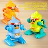 Kunststoff Babyspielzeug-Set mit Cartoon-Ente und Gorilla für Säuglingslernen und Entwicklung