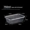 ZISIZ Disposable Plastic Food Container