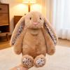 Cute Floral Bunny Plush Toy Soft Stuffed Rabbit Doll for Kids Girls Birthday Gift Pink 12 Inch