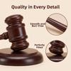 with Sound Block Wood Adjudgement Gavel High Quality Decorative Hammer Set  For Lawyer