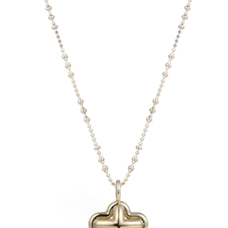 Invisible collage HUG BLOOM NECKLACE_GOLD